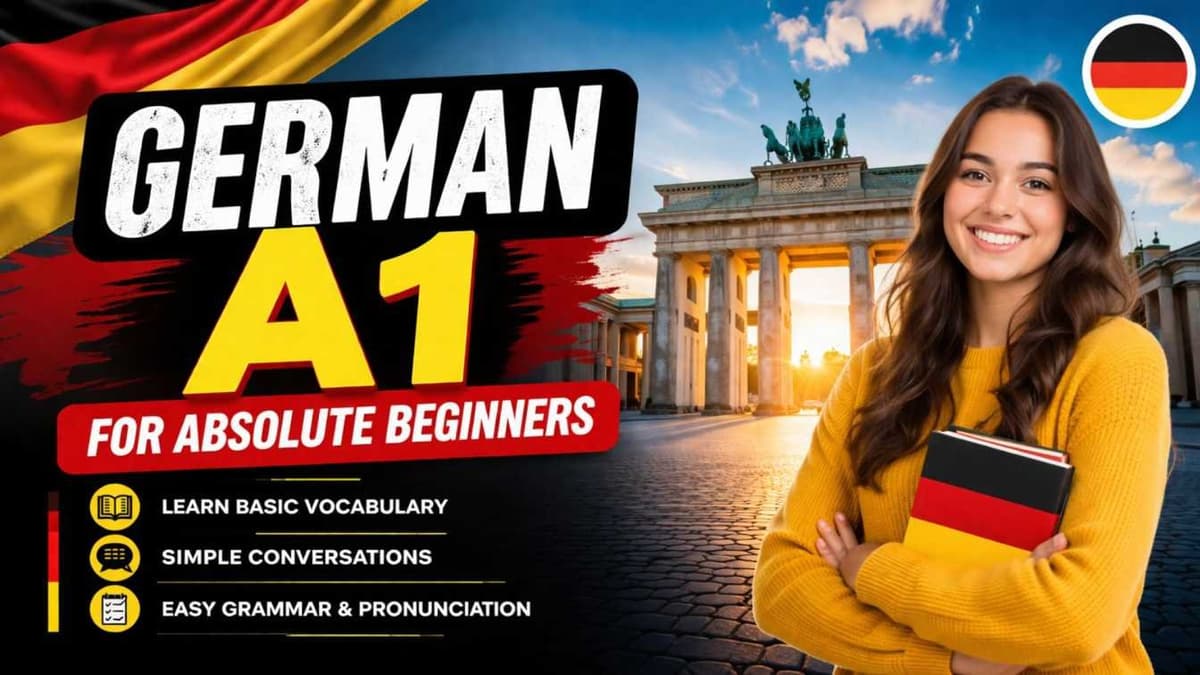German A1 for Absolute Beginners: Complete Guide to Learn German from Scratch