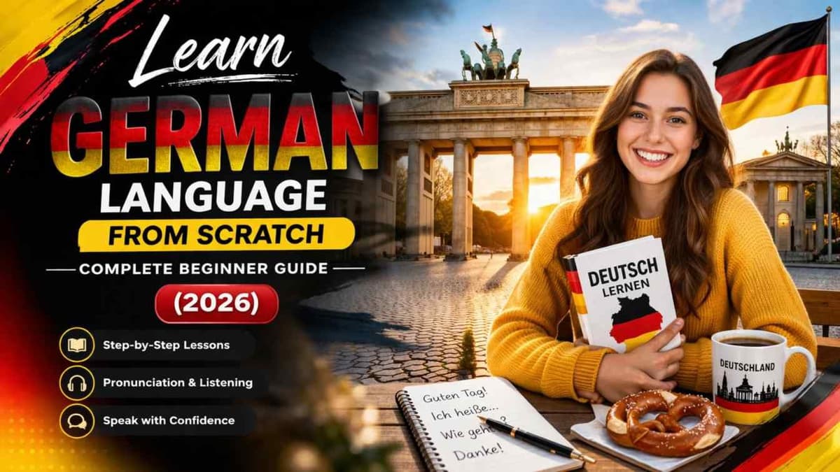 Learn German Language from Scratch – Complete Beginner Guide (2026)