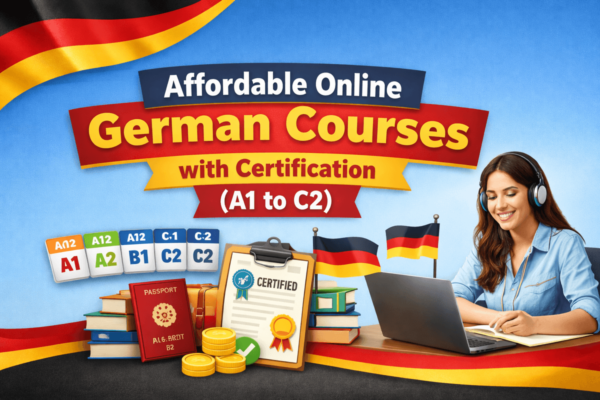Affordable Online German Courses with Certification (A1 to C2)