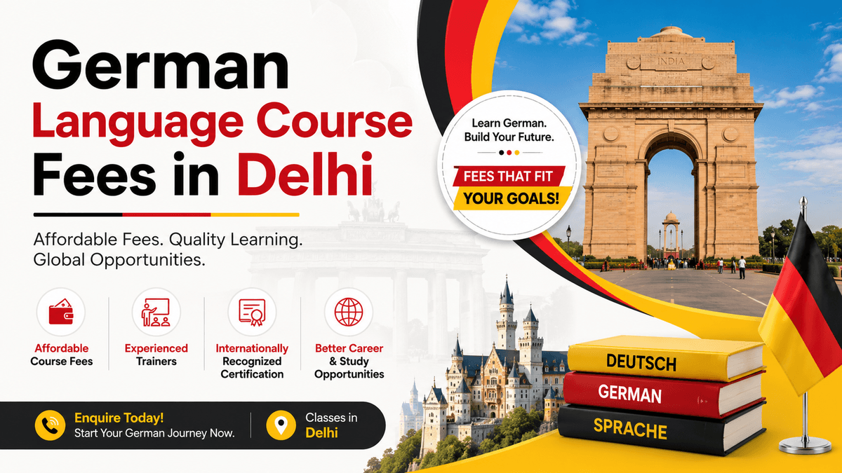 German Language Course Fees in Delhi 2026 – Complete Level-Wise Guide
