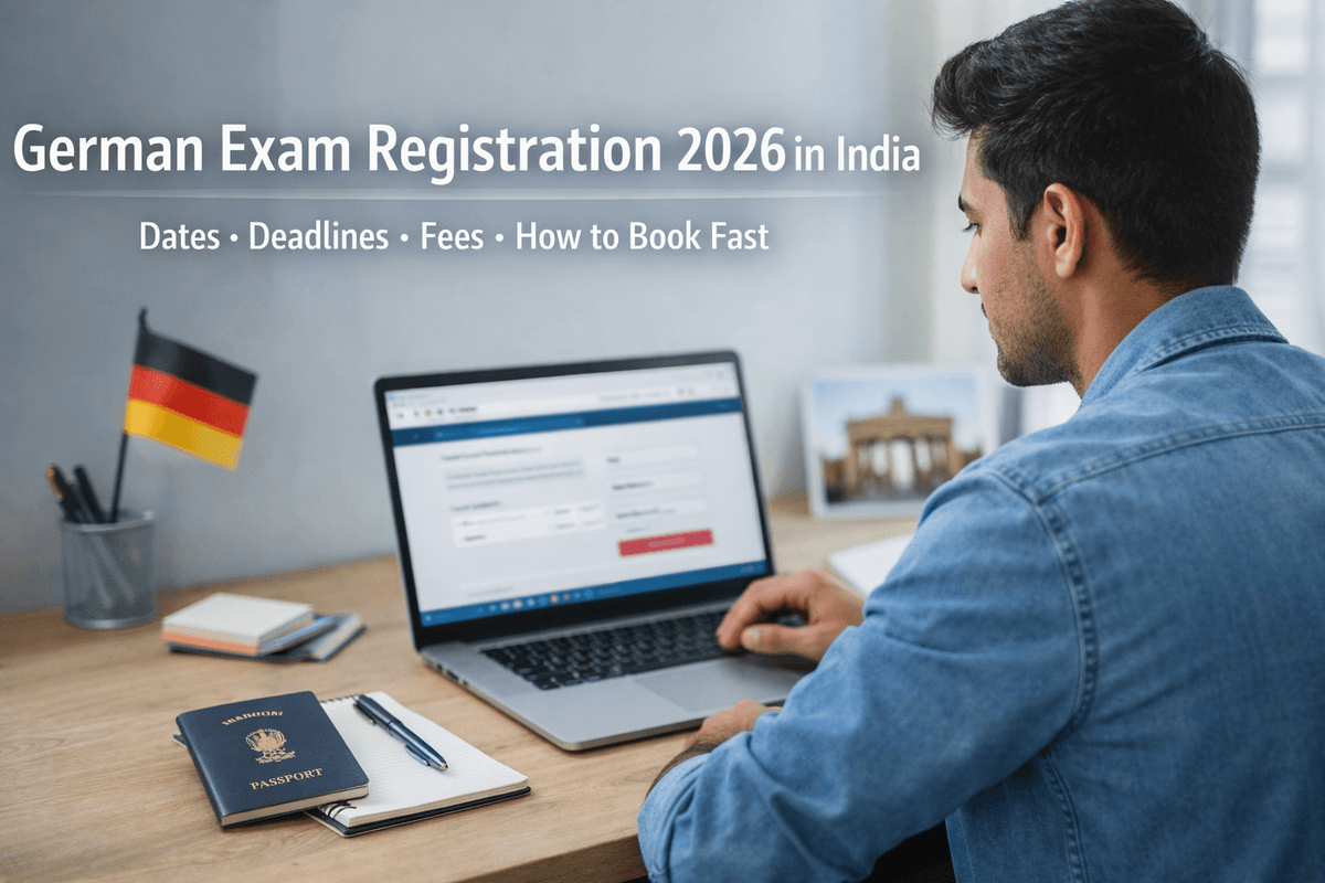 German Exam Registration 2026 in India: Dates, Deadlines, Fees & How to Book Fast